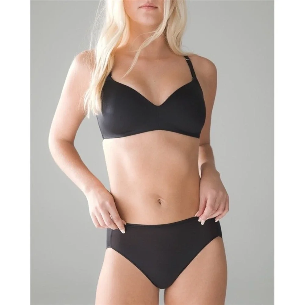 NWOT Soma 36C Vanishing Back Wireless Full Coverage Bra Black 119819